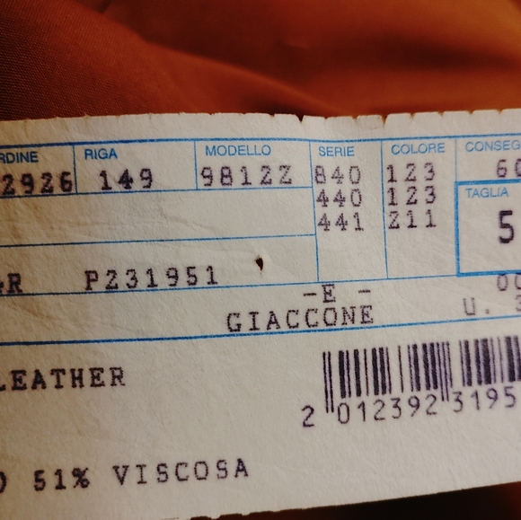 Italian madw SCOUT dur bomber leather jacket men size 50 (l to xl) - Picture 5 of 6